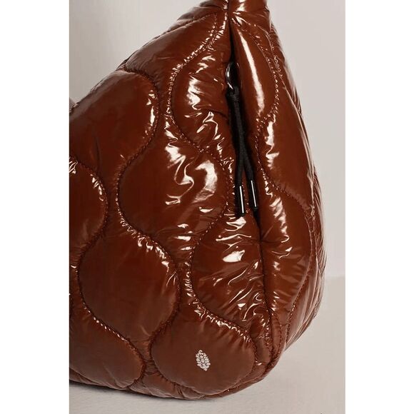 Free People Movement Surplus Shine Carryall Bag Purse Nutshell Brown NWT New - Picture 2 of 9